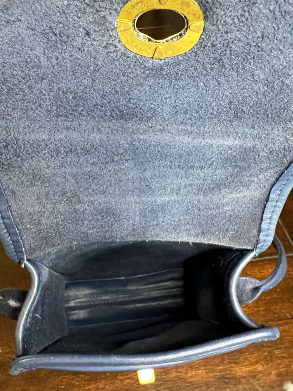 Vintage Coach Blue Leather Scooter Bag - Picture 7 of 15